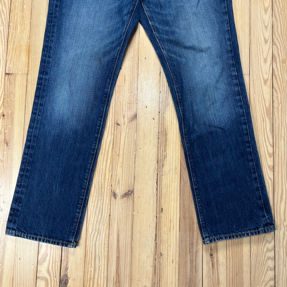 Abercrombie & Fitch Mens Straight Leg Jeans 32x30 Dark Wash Button Fly Denim y2k - Picture 3 of 11